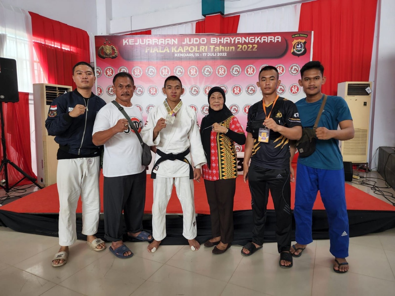 Personil Polresta Bandar Lampung Raih Prestasi di Kejuaraan Judo Piala Kapolri 2022