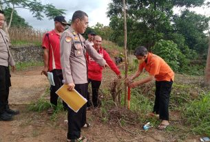 Polres Tubaba meninjau lokasi calon Polsek Batu Putih.