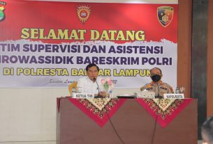 Polresta Bandar Lampung Terima Kunjungan Tim Supervisi