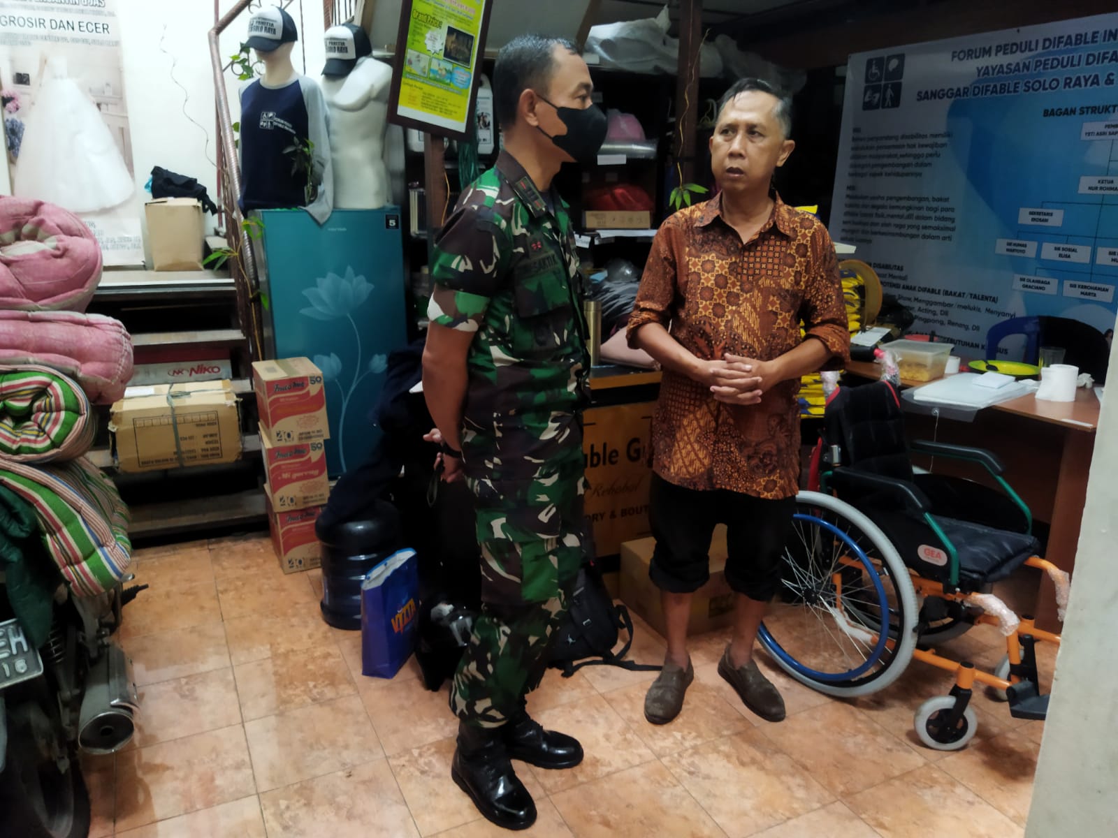 Rayakan HUT Komunitas Difabel Cafe, ini Harapan Babinsa Sondakan