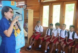 Senyum Gembira Anak-Anak Desa Budo Sulawesi Utara Sambut Rumah Pintar PLN