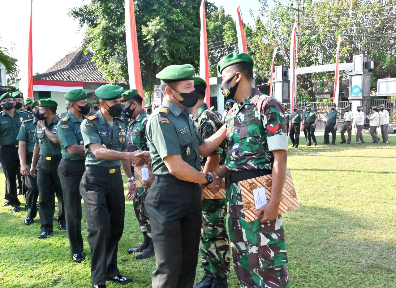 Dandim 0726/Sukoharjo sambut kedatangan Anggota Satgas BKO Kodam XVII/Cenderawasih