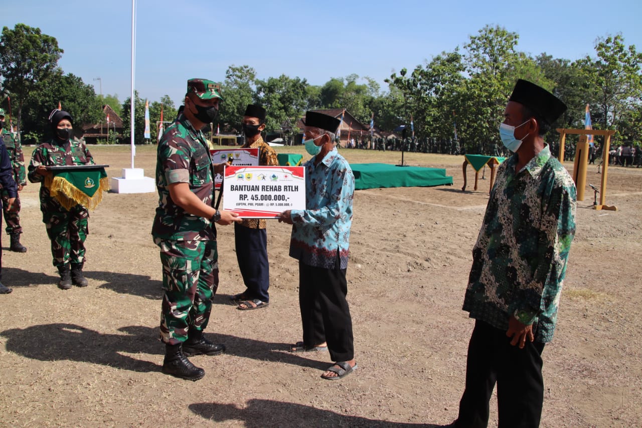 TMMD sengkuyung tahap II Tahun 2022 Di Ds. Wonorejo Dibuka Oleh Wakil Bupati Sragen