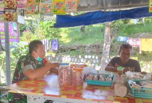 Warung Kopi Sarana Babinsa Jalin Komsos Dengan Warga Binaan