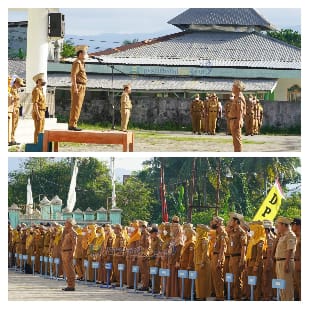 Apel Mingguan Tolak Ukur Kedisiplinan ASN Pesisir barat