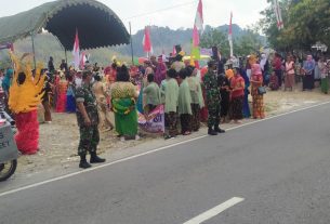 Babinsa Posramil Gondang Amankan Rangkaian Kegiatan Peringatan HUT ke-77 RI di Wilayah