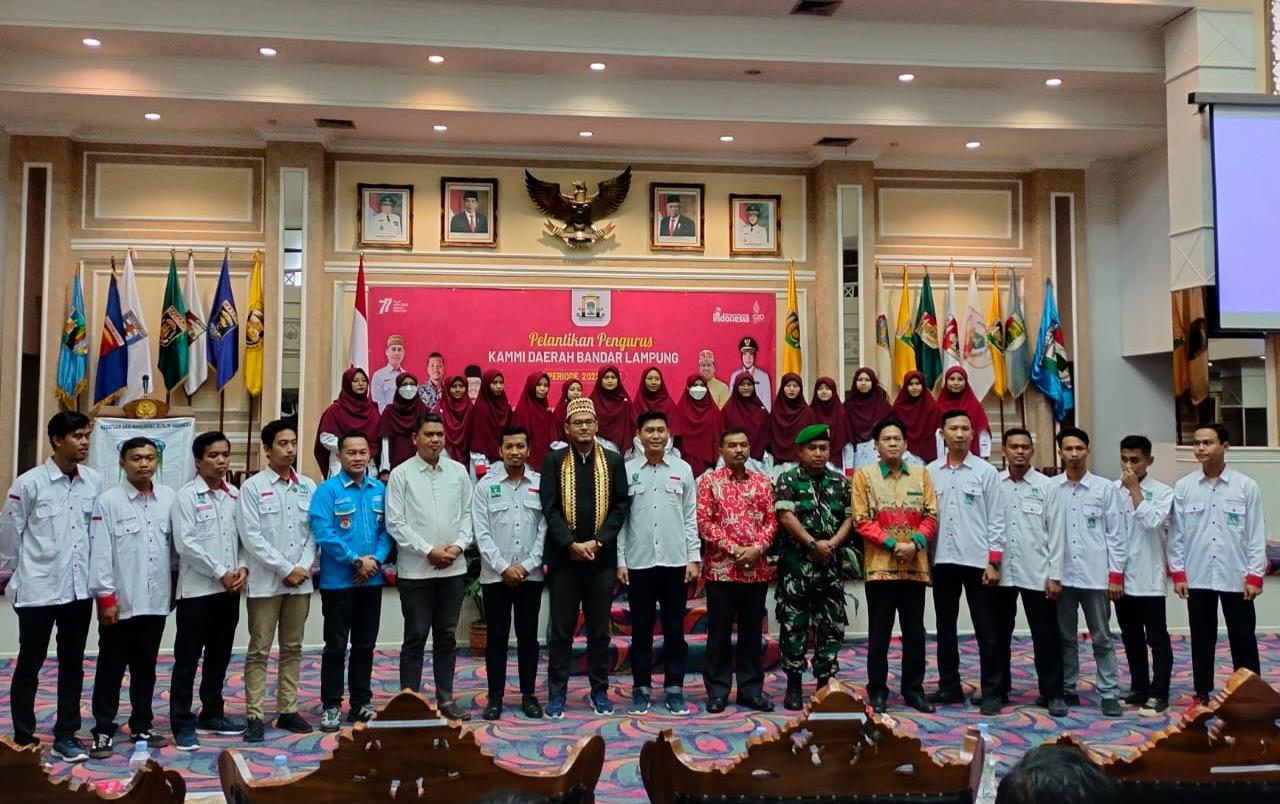 Danramil 410-02 TBS Hadiri Pelantikan Oengurus Daerah KAMMI terpilih Periode 2022-2023 Bandarlampung