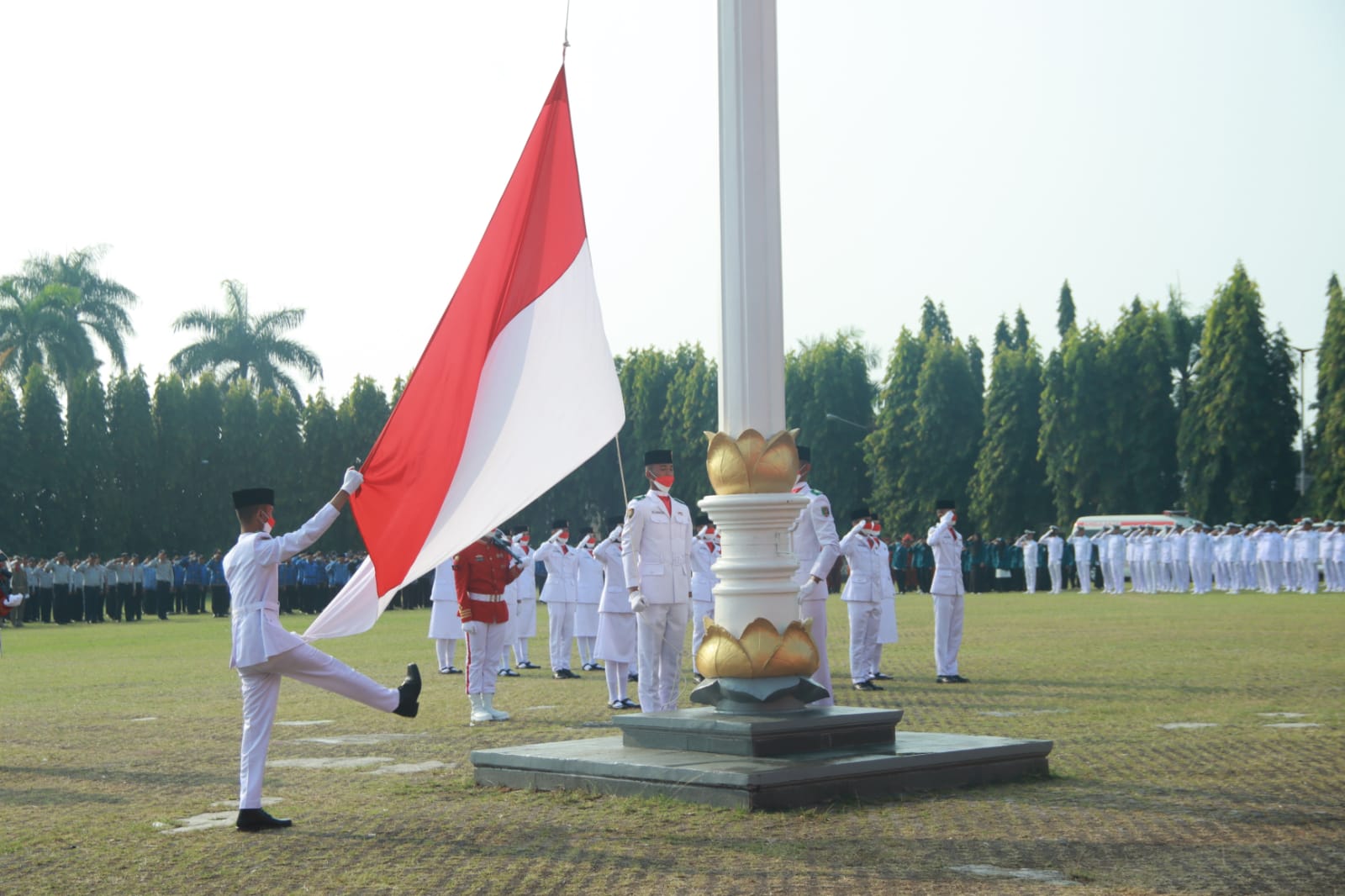 Gubernur Arinal Menjadi Inspektur Upacara Peringatan HUT RI ke-77, Pacu Kebangkitan Ekonomi Pasca Pandemi dan Pembangunan Di Segala Bidang