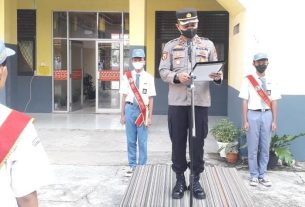 Hadir Disekolah, Pejabat Utama dan Kapolsek Jajaran Jadi Irup Upacara Bendera