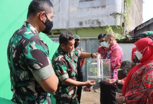 Kodim 0410/KBL Menggelar Lounching Tungku Pembakaran Sampah