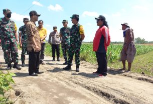 Katim Wasev Cek Kualitas Sasaran Fisik TMMD Jerukan