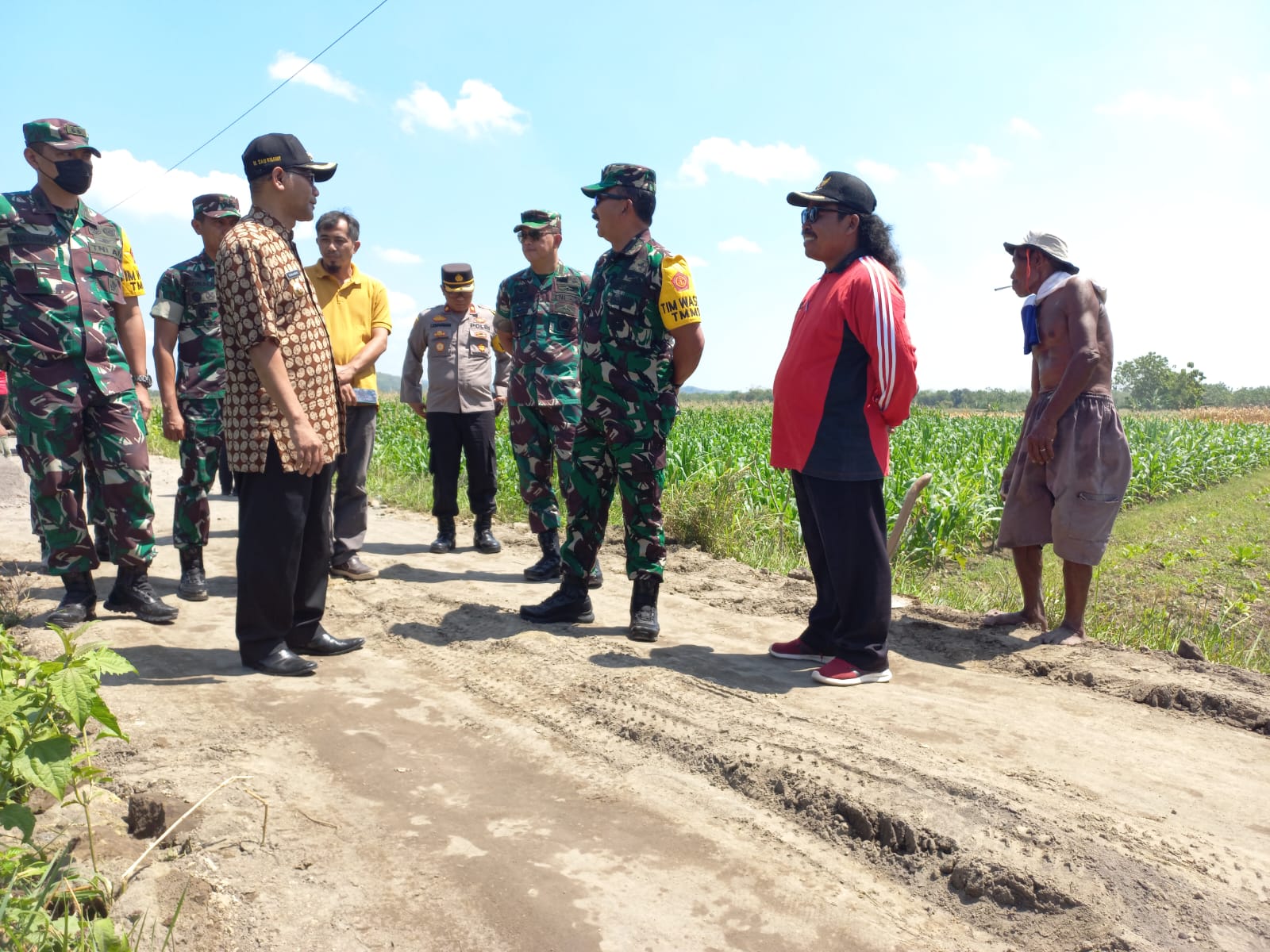 Katim Wasev Cek Kualitas Sasaran Fisik TMMD Jerukan