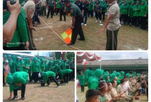 Keluarga besar Kodim 0412/ LU meriahkan HUT RI ke-77 dengan Perlombaan tradisional