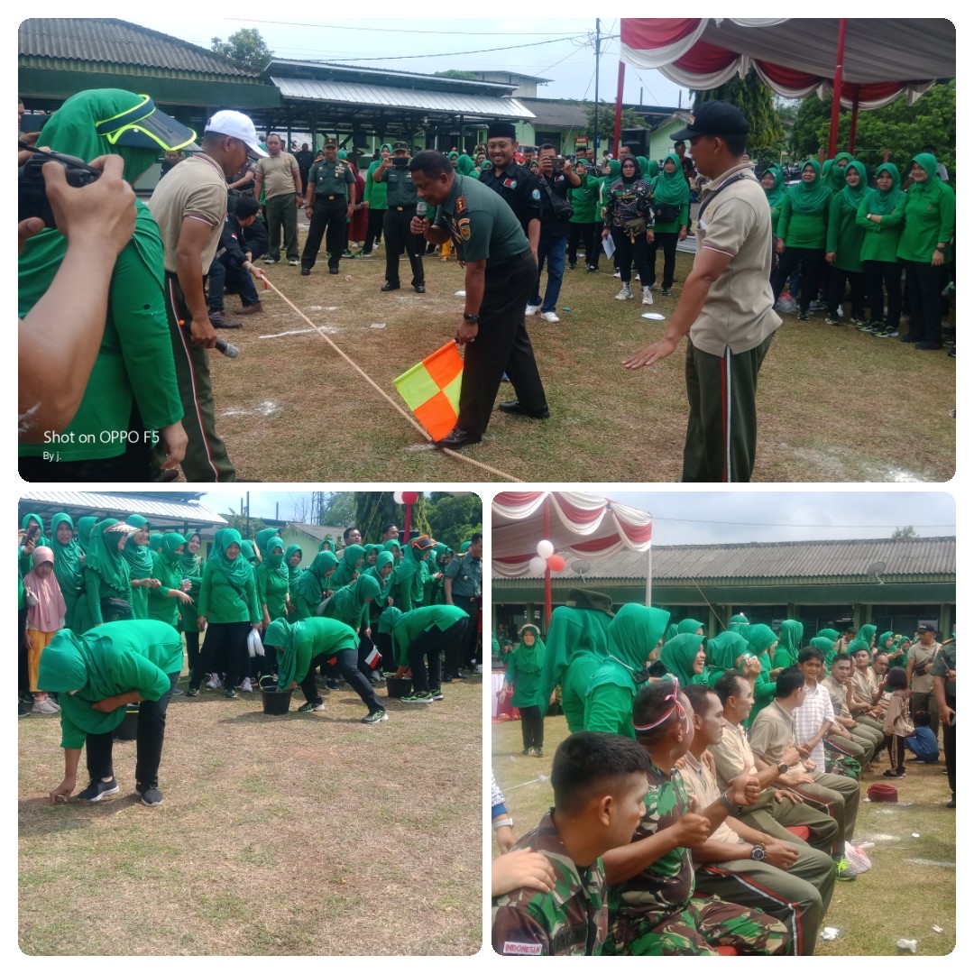 Keluarga besar Kodim 0412/ LU meriahkan HUT RI ke-77 dengan Perlombaan tradisional