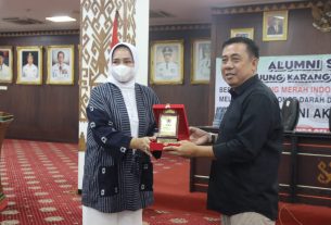 Ketua PMI Provinsi Lampung Tinjau Donor Darah Sukarela dalam Rangka Reuni Akbar Spanda 85