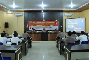 Polres Tubaba Terima Kunjungan Tim Asistensi Pelayanan Publik RBP Biro Rena Polda Lampung.