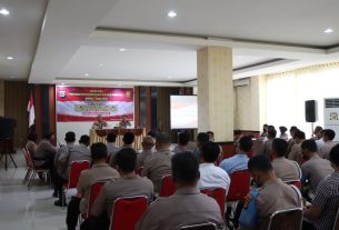 Polresta Bandar Lampung menerima Sosialisasi Perpol Nomor 7 Tahun 2022 dari Bidkum Polda Lampung