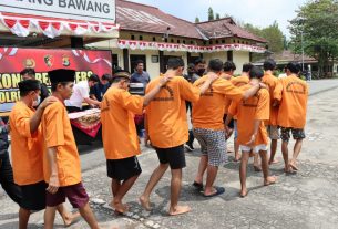 Satresnarkoba Polres Tulang Bawang Tangkap 34 Pelaku