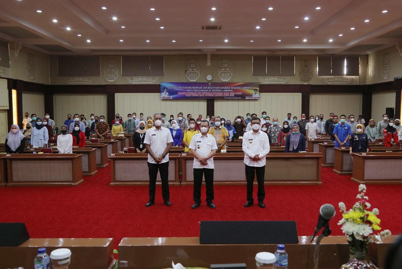 Sekdaprov Fahrizal Darminto Buka Sosialisasi Aplikasi SiGajah Lampung