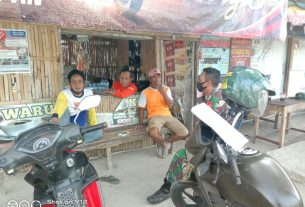 Semarakkan Dirgahayu RI ke-77, Babinsa Himbau Warga Pasang Bendera