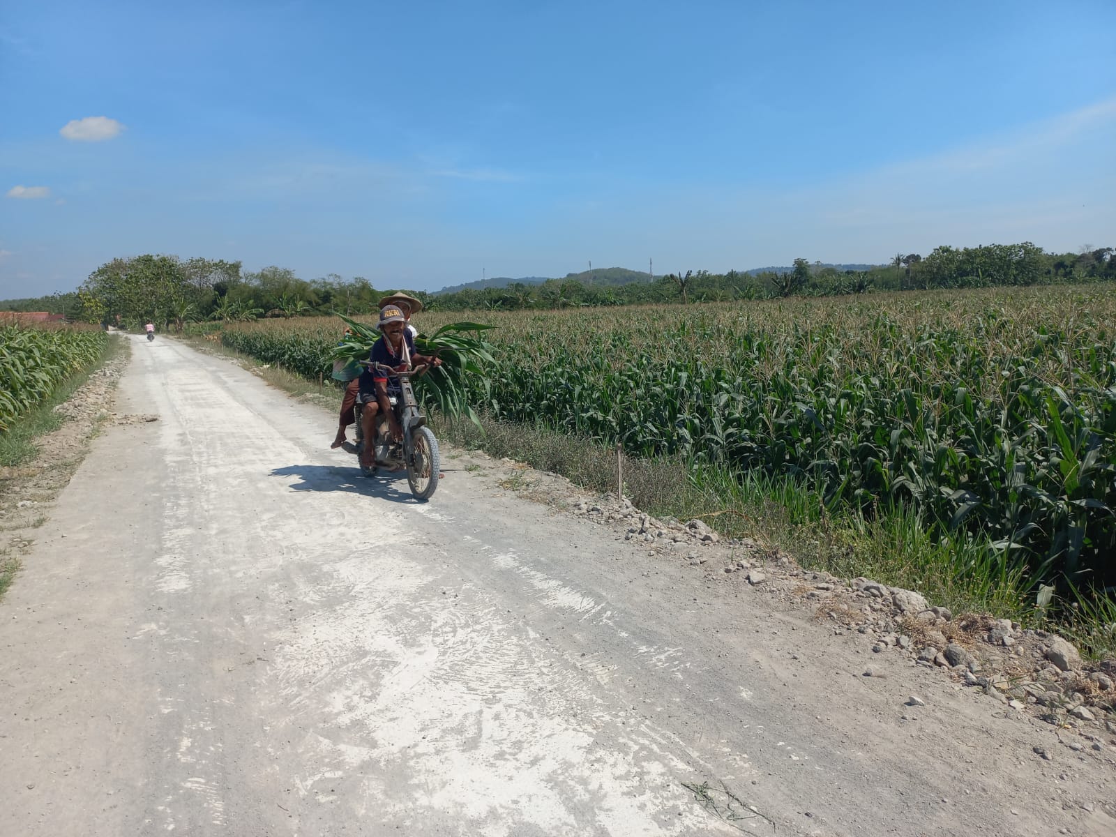 Senyum Lebar Petani Jerukan yang Jalannya di Bangun Satgas TMMD