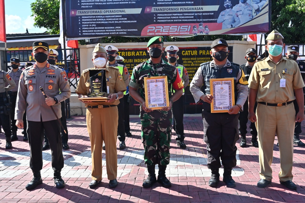 Serka Suyanta Babinsa Koramil 01 Sukoharjo, Terima penghargaan Juara 1 Lomba 3 Pilar Tingkat Polda Jateng