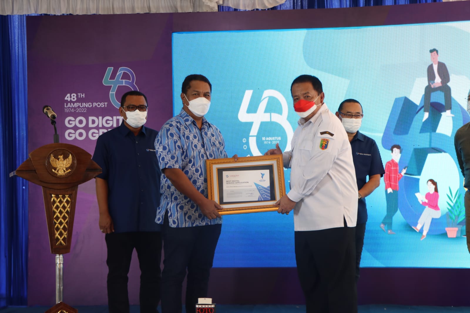 Syukuran HUT ke-48 Lampung Post, Gubernur Arinal Djunaidi Peroleh Penghargaan untuk Program Kartu Petani Berjaya