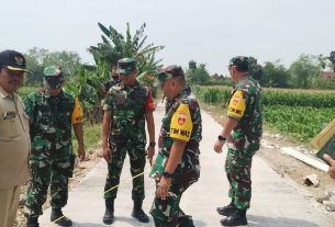 Tim Pengawas dan Evaluasi Kodam IV/ Diponegoro cek pekerjaan TMMD Reg ke 114