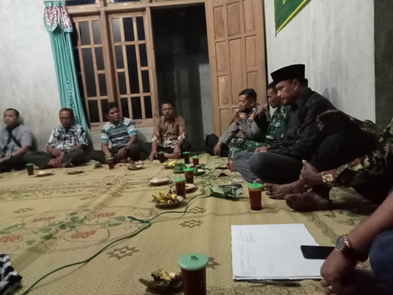 Tingkatkan Wasbang Babinsa Desa Wonorejo Gelar Pelatihan Kepada Linmas