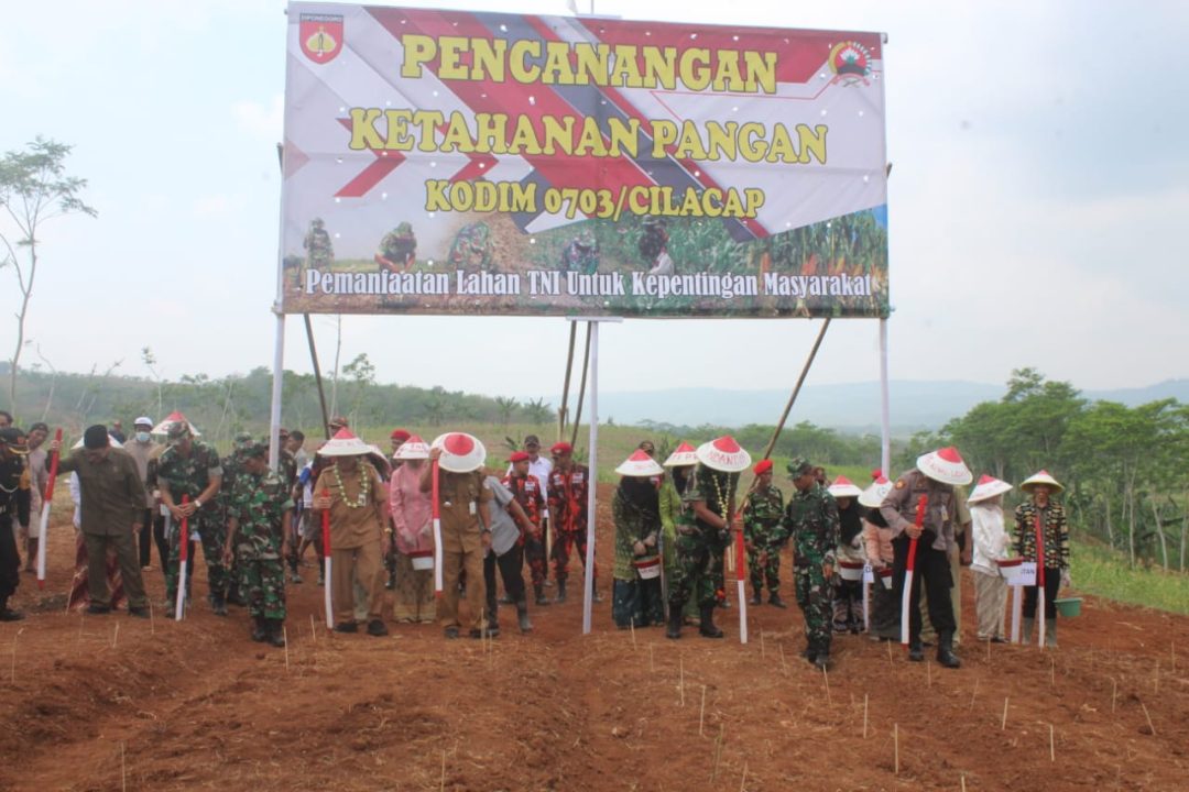 Dandim 0703 Cilacap : Pencanangan Ketahanan Pangan Dukung Kedaulatan Pangan Nasional