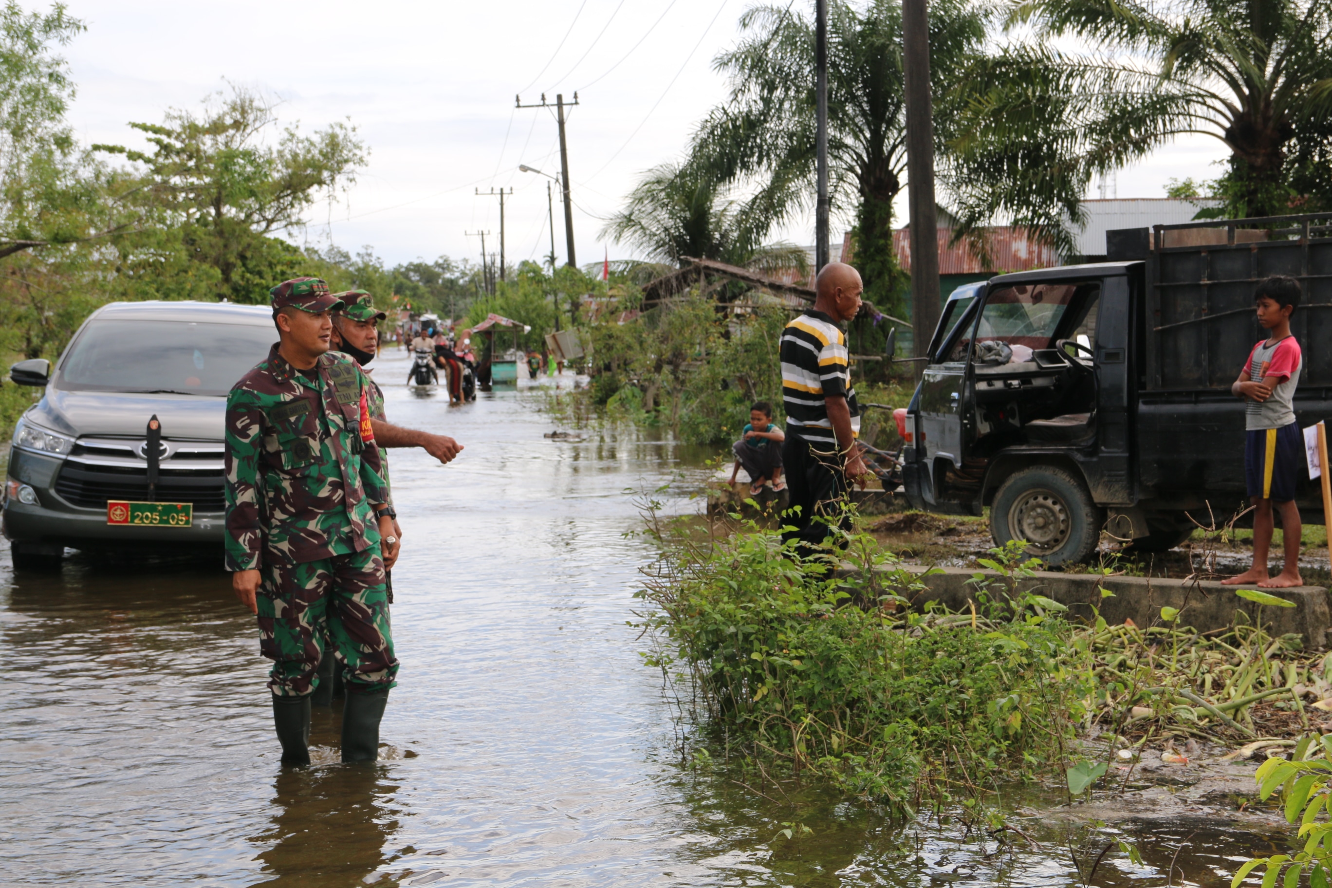 12 Desa Di Aceh Barat Dilanda Banjir, Dandim 0105/Abar Kerahkan Seluruh Babinsa Siaga Di Wilayah Binaan