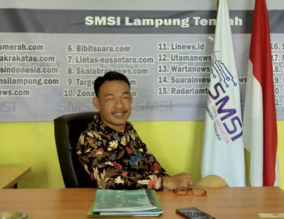 Dapat Bantuan Sanitasi, Ketua SMSI Lamteng Titip Pesan Untuk KSM dan Kakam