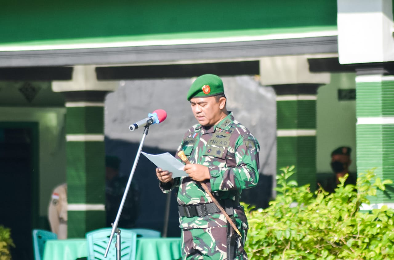 Gelar Upacara Bendera, Dandim Bojonegoro sampaikan Amanat Pangdam V Brawijaya