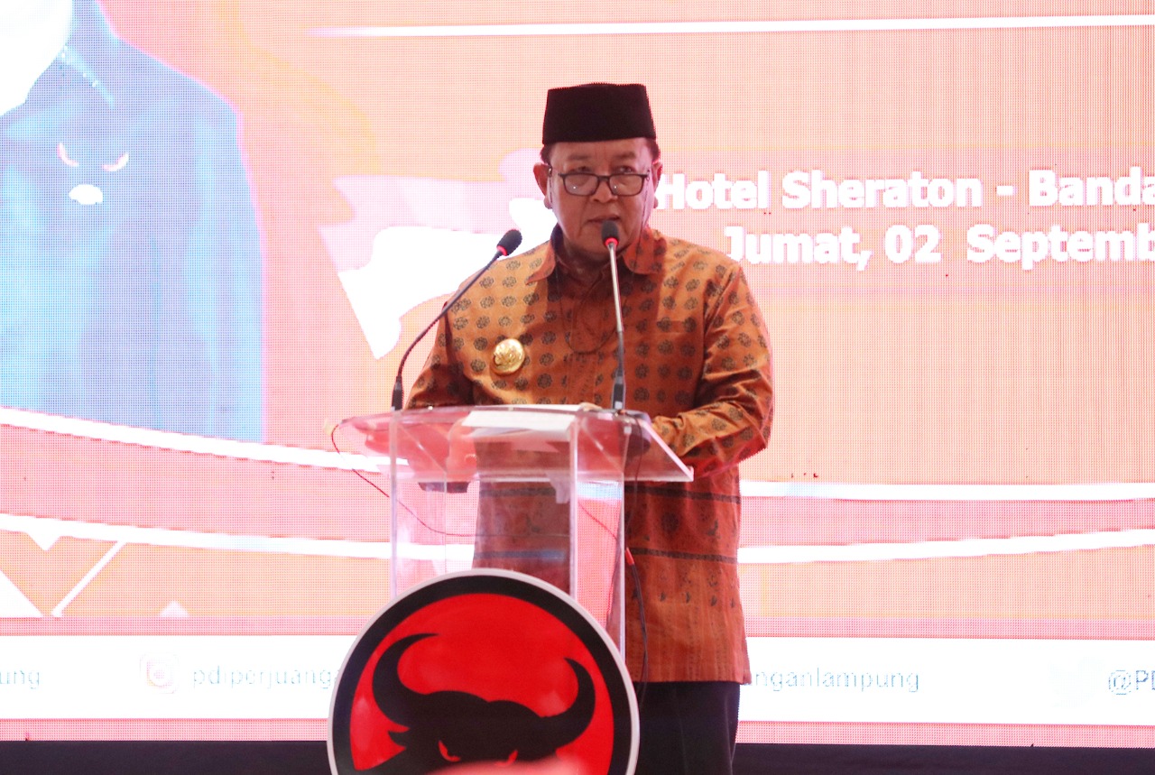 Hadiri Rakerda III DPD PDI Perjuangan Lampung, Gubernur Arinal Ajak PDIP dan Parpol Bersinergi Ciptakan Iklim Sejuk dan Sukseskan Lampung Berjaya