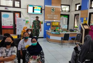 Implementasikan Methode Binter Sersan Mayor Yudhi Komsos Dengan Pegawai UPT Puskesmas Kratonan