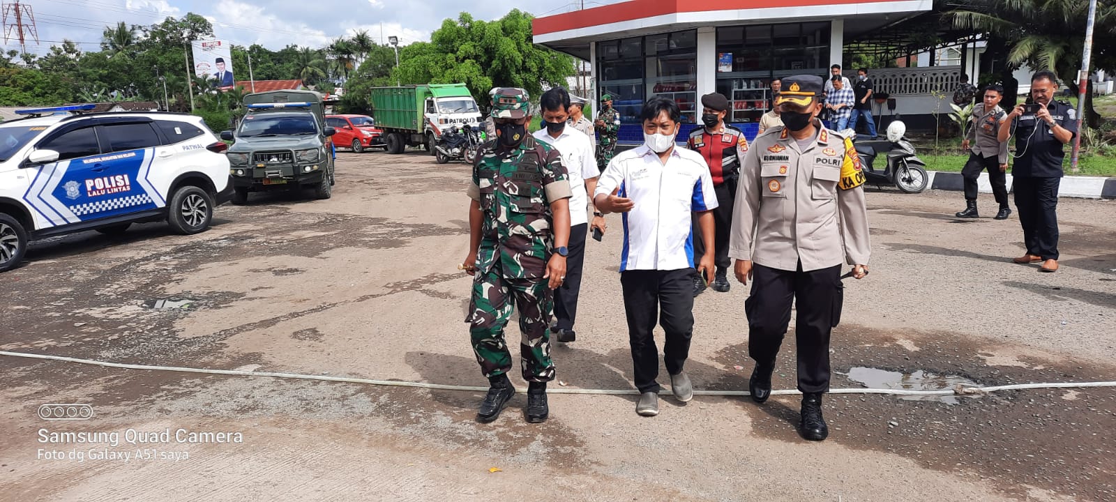 Kapolres Lampung Utara bersama Dandim 0412-LU sidak ke SPBU