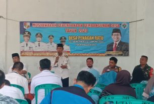 Musrenbangdes tahun 2023, masyarakat Desa Penagan Ratu harapkan Lampu penerangan jalan