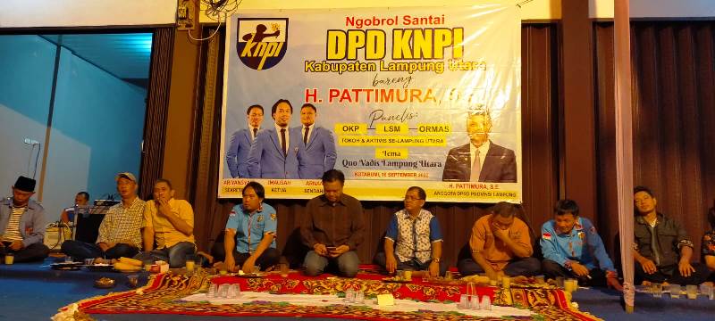 Obrol Santai, DPD KNPI Lampura usung Tema " QUO Vadis Lampung Utara."