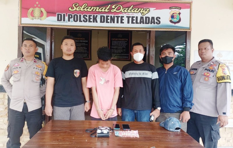 Polsek Dente Teladas Dibantu Warga Tangkap Pelaku Curat di Rumah Guru