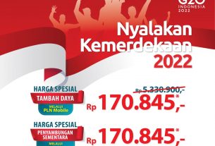 Promo Nyalakan Kemerdekaan Disambut Antusias, Lebih Dari 100 Ribu Pelanggan PLN Nikmati Diskon Tambah Daya Rp 170.845