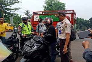 Puluhan Kendaraan Roda dua dan Empat Terzaring Razia