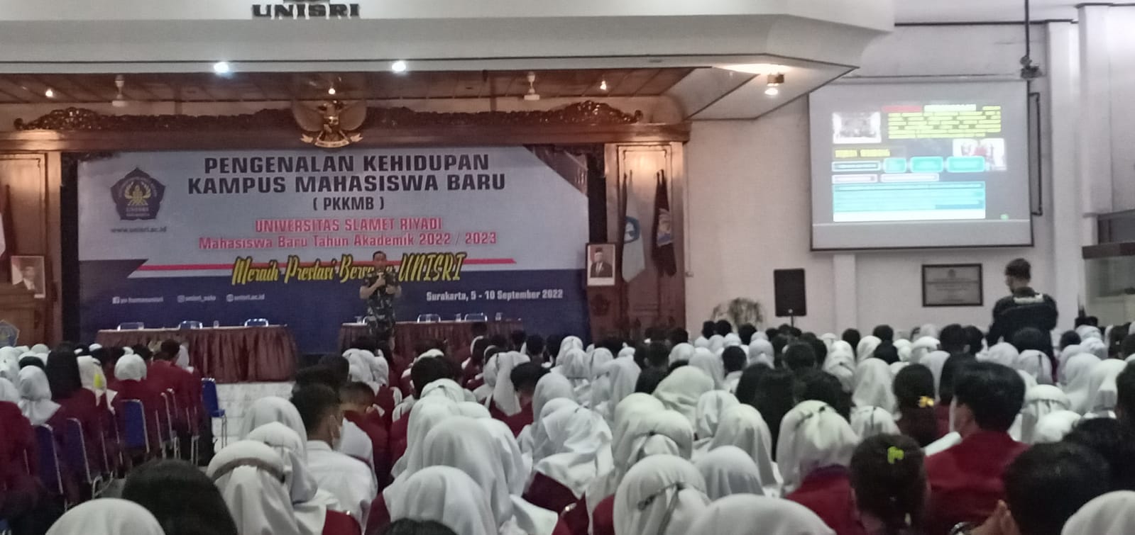 Dandim 0735/Surakarta Berikan Materi Wawasan Kebangsaan Kepada Mahasiswa Baru Universitas Slamet Riyadi