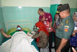 Kodim 0726/Sukoharjo, Terima Tim Penilai Bakti Sosial TNI Manunggal KB Kesehatan Bangga Kencana Tahun 2022