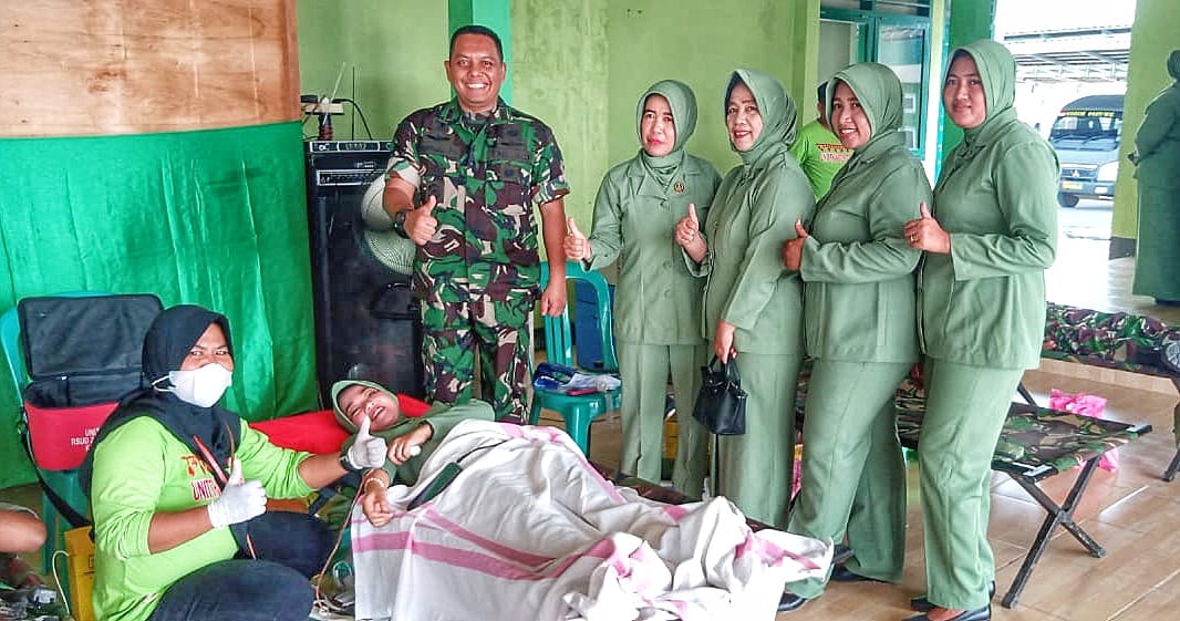 HUT TNI KE -77, Dandim 0427 Gelar Donor Darah.