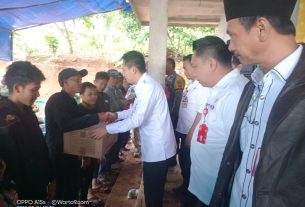 Ardian Saputra Kunjungi Warga terdampak bencana Angin Puting Beliung.