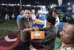 Ardian Saputra meriahkan Harlah Desa Papan Asri Ke 38