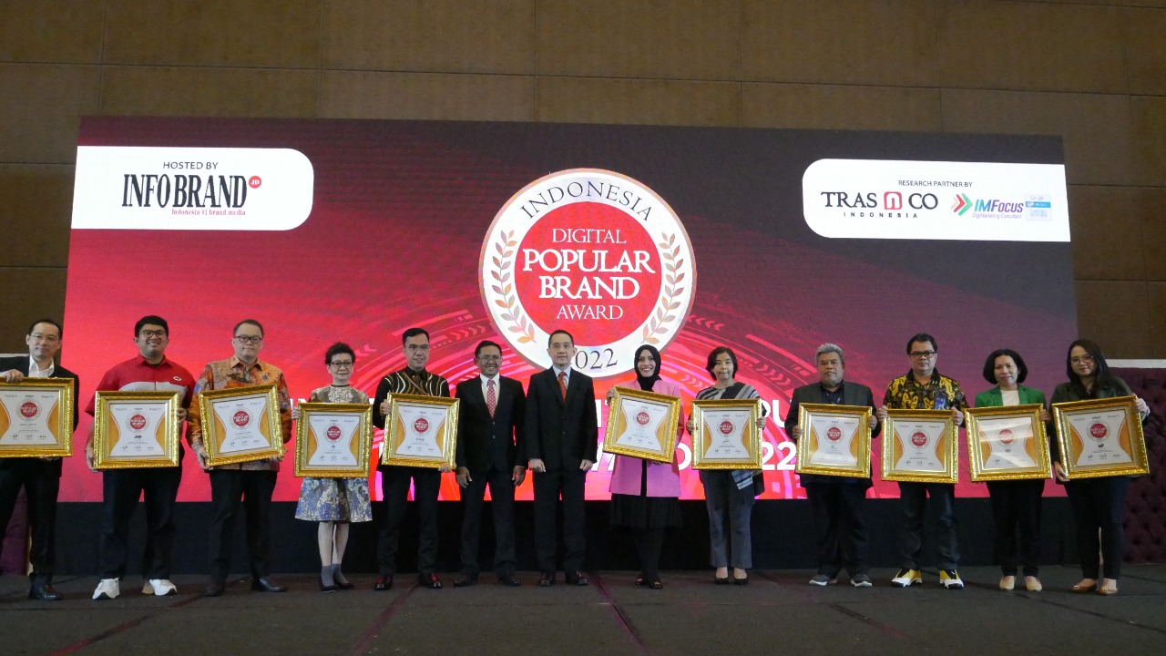 INFOBRAND Rilis Pemenang Indonesia Digital Popular Brand Award 2022