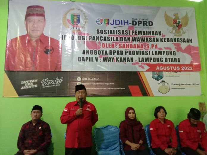 Anggota DPRD Lampung Sahdana Ajak Warga Kasui Jaga Kerukunan
