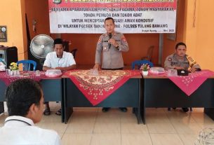 Imbauan Kapolsek Banjar Agung Saat Silaturahmi Dengan Aparatur Kampung