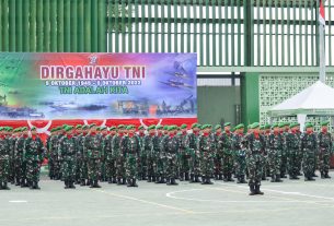 Kodim Bojonegoro gelar Upacara Peringatan HUT ke- 77 TNI